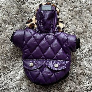Small Purple Winter Dog Puffer